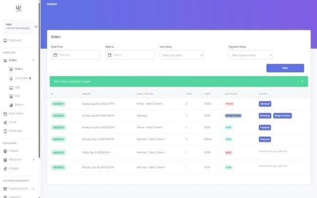 سرعة معالجة الطلبات