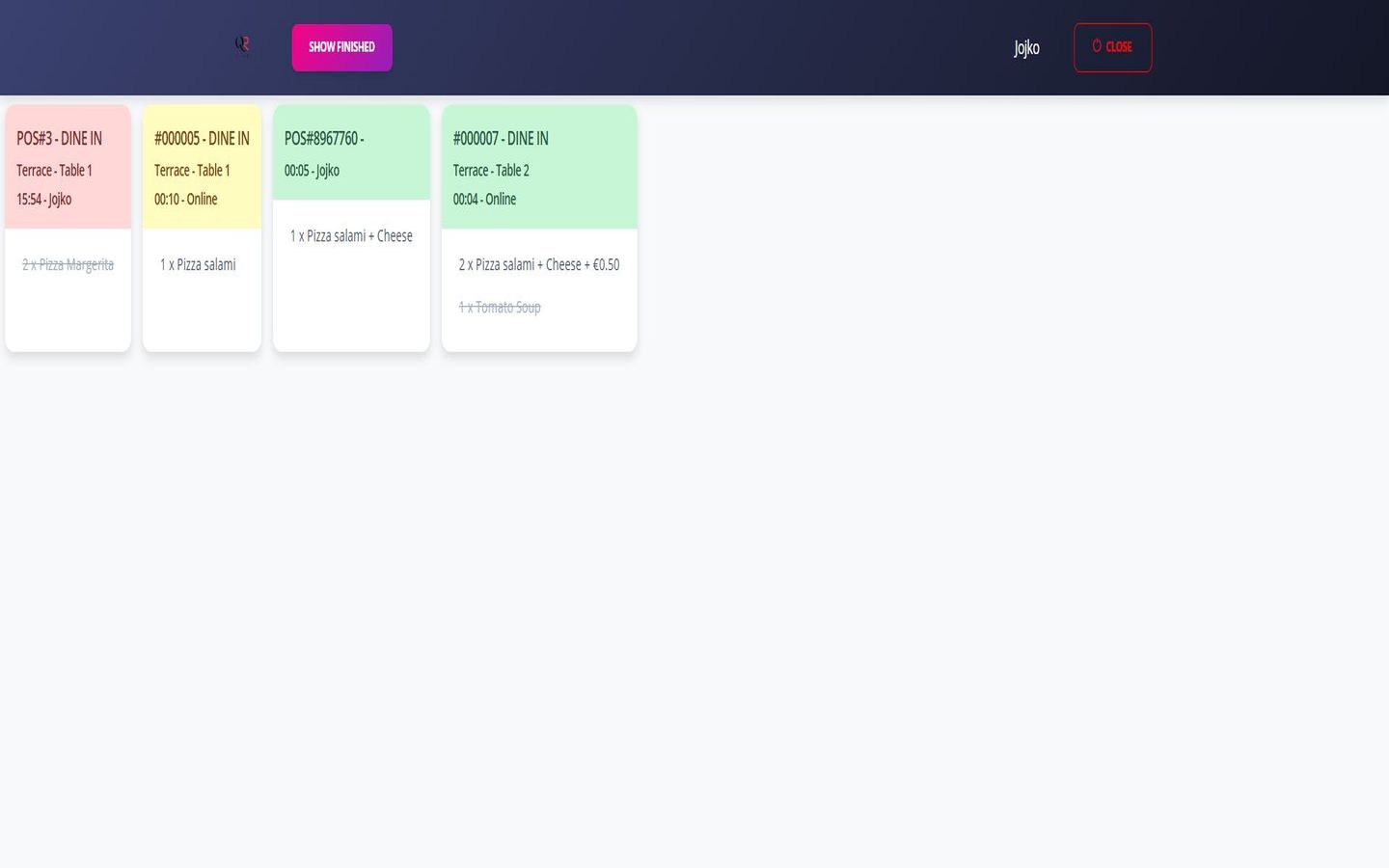 KDS w czasie rzeczywistym